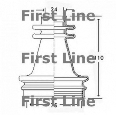 FIRST LINE fcb2594 -  Пыльник, приводной вал